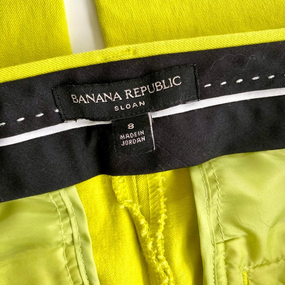 Banana Republic Sloan Skinny-Fit Pants-Yellow Size 8 - Picture 6 of 14